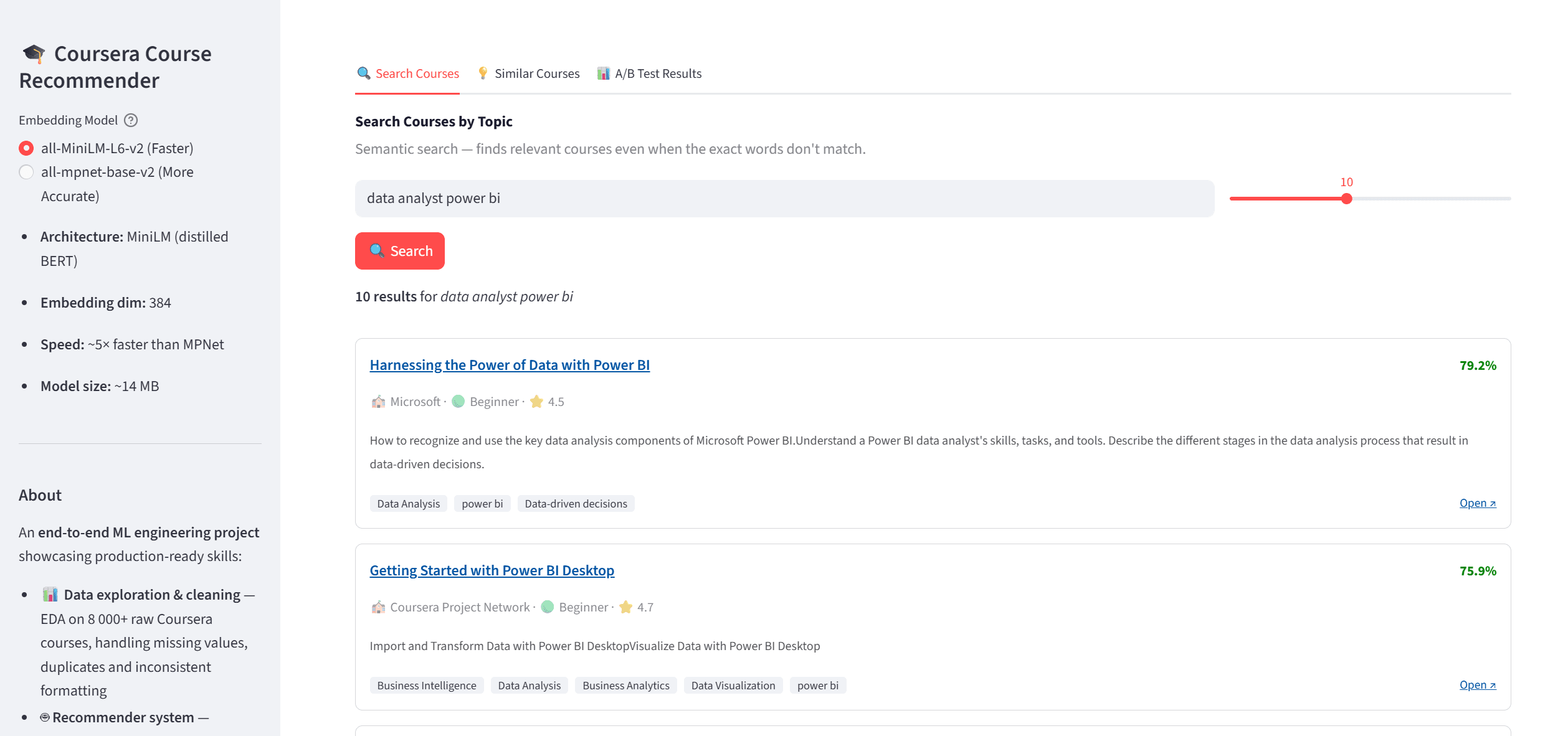 Course Recommender